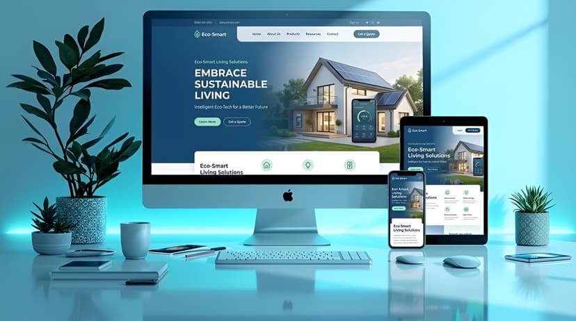 Un site web affiché sur navigateur et sur mobile